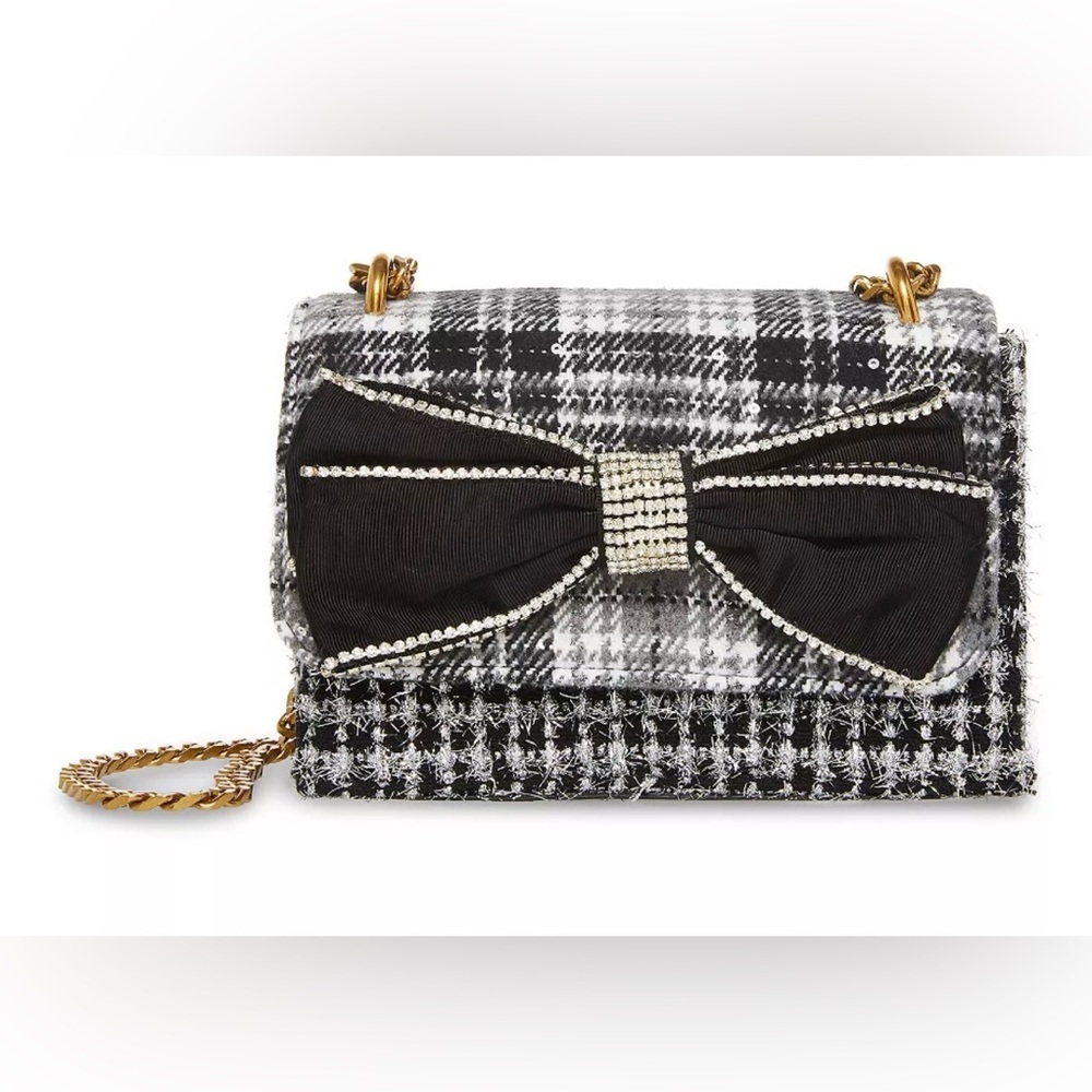 Betsey Johnson NWT Women's Mad About Plaid Convertible Bag